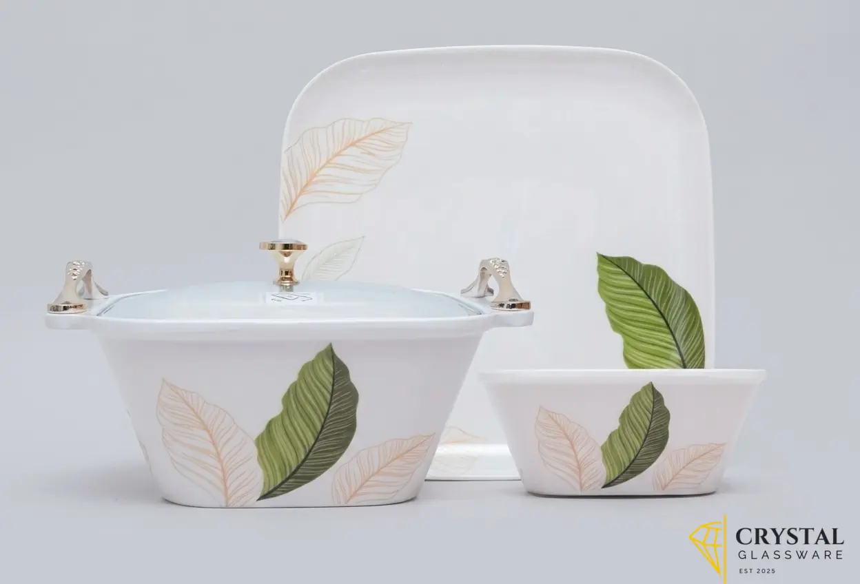 Graceware Sirena Neue Crystal Coated 88 Pcs Dinner Set  